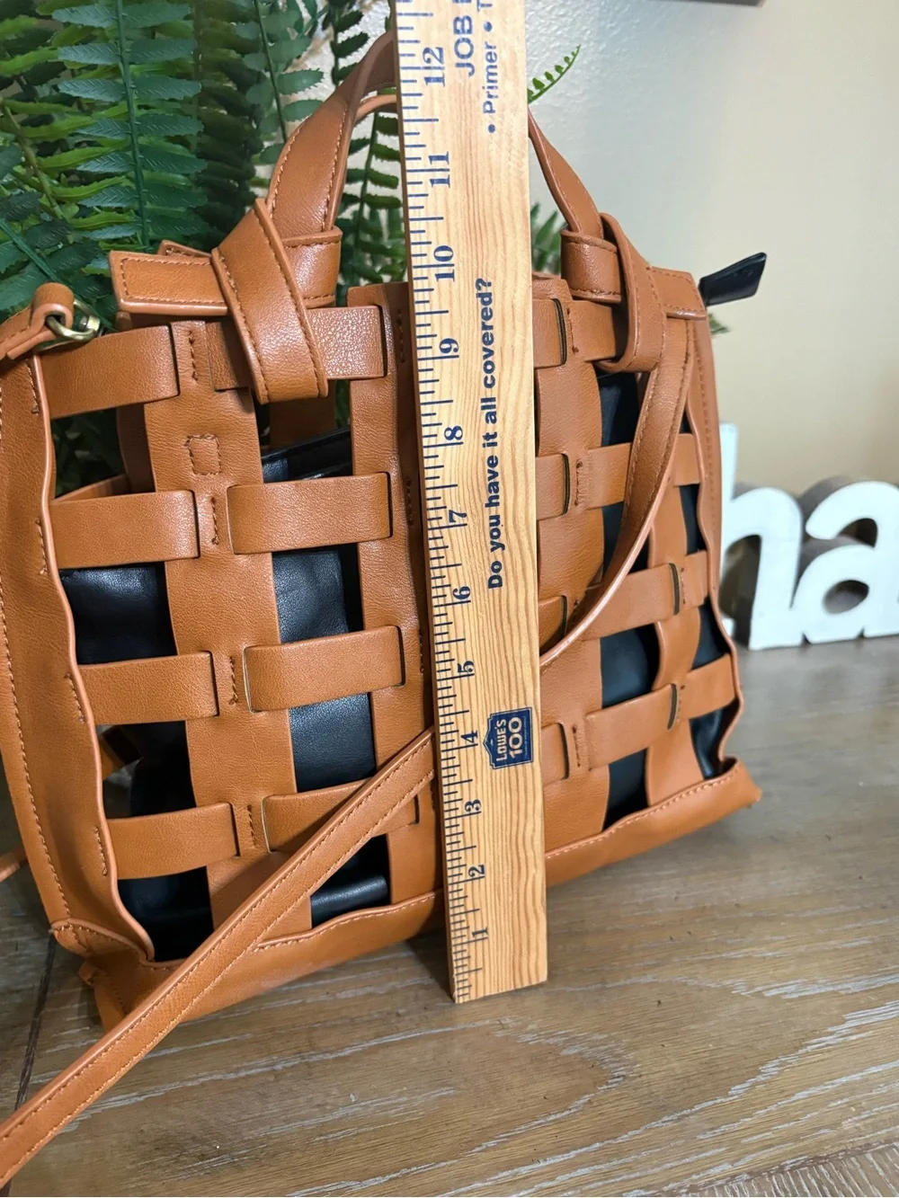 ANTHROPOLOGIE Rio Tote Bag Vegan Leather - Picture 8 of 13